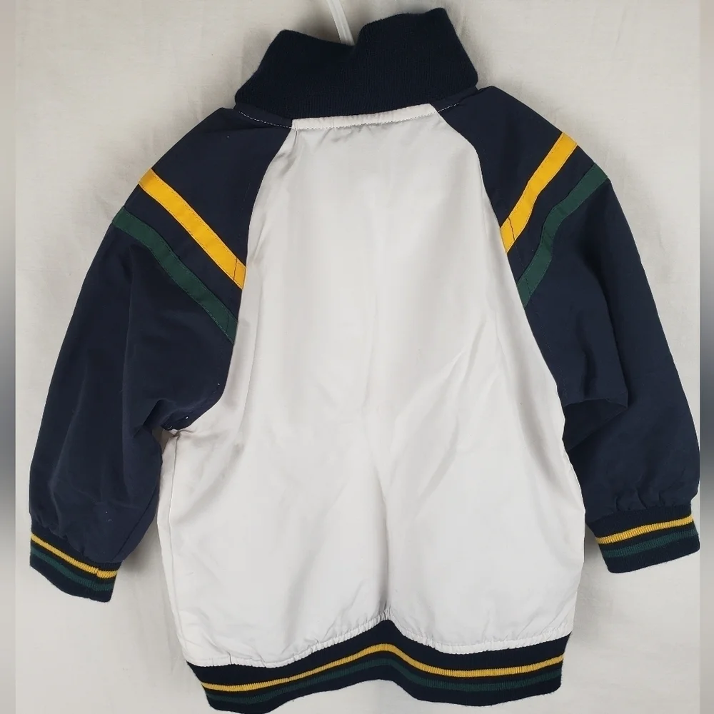 U.S.Polo Association White and Navy Boy's Toddler Jacket Sz 2T